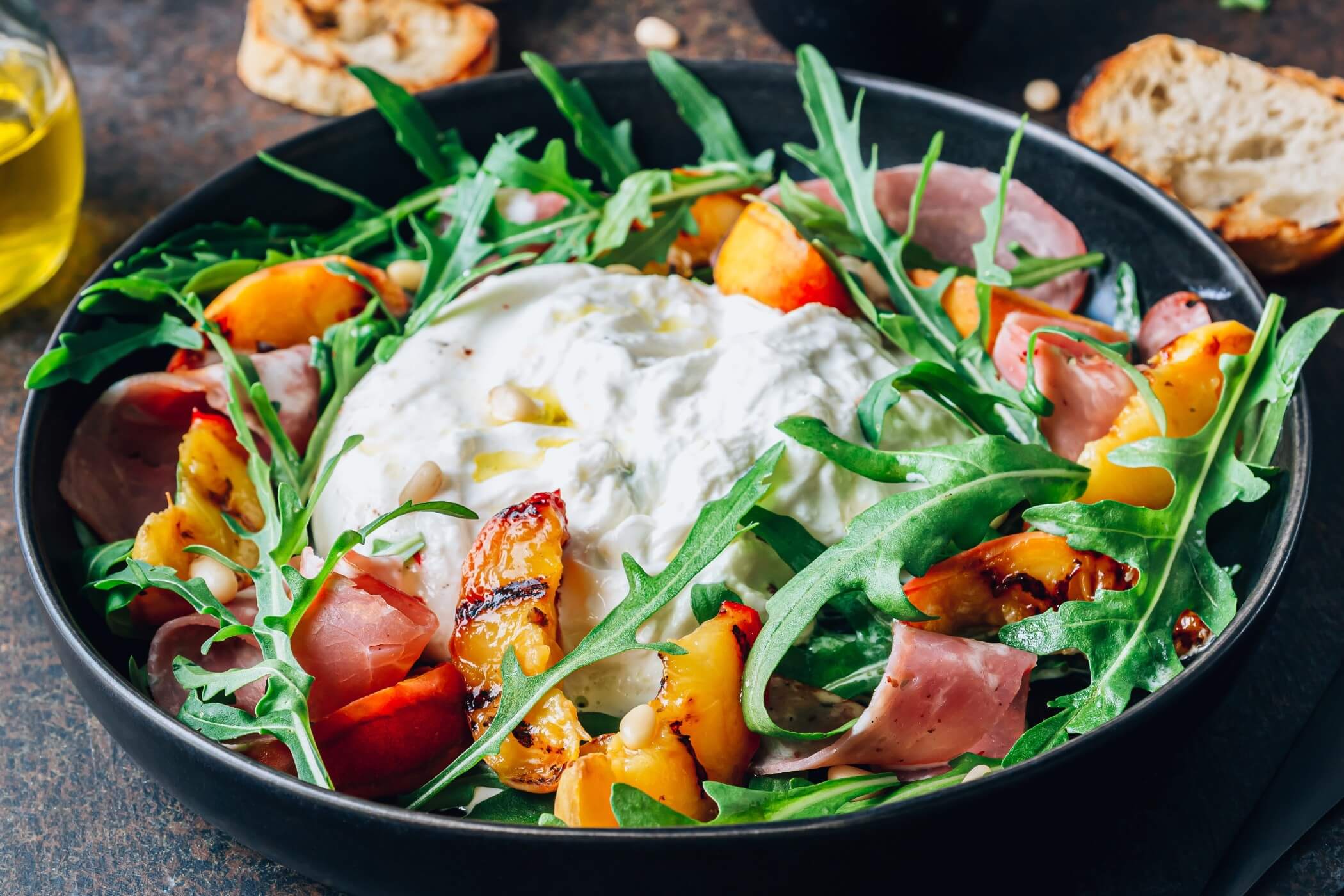 Burrata With Peaches